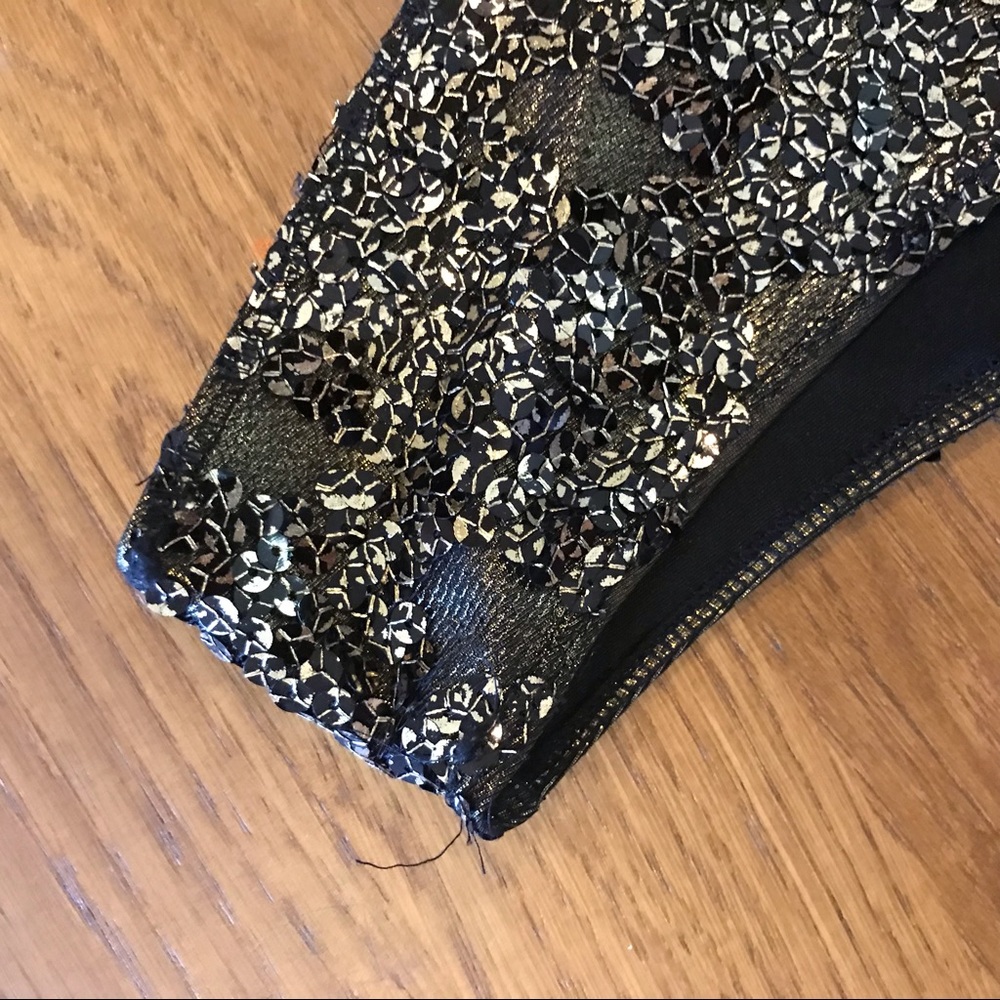 Express Mini Golden Sequin Dress ✨ - Picture 5 of 6